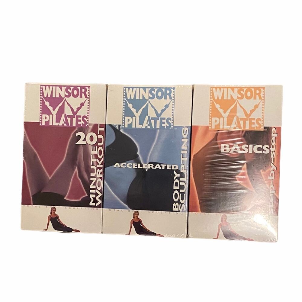 New! WINSOR PILATES Exercise 3 VHS Tape Set